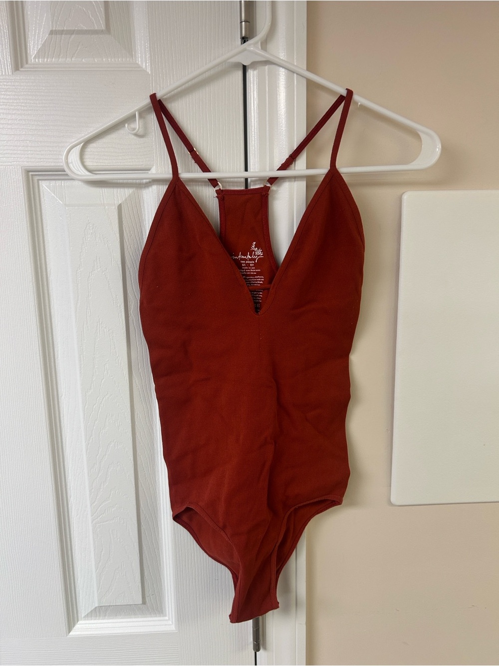Free People Intimately Ribbed Bodysuit Top XS/S